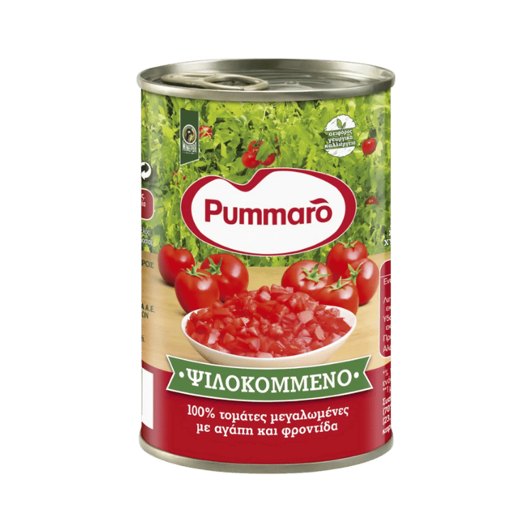 Klassische gehackte Tomaten (400g) Pummaro von Pummaro bei Araxxon  - Hochwertiges griechisches Produkt.   Klassische gehackte Tomaten (400g) Pummaro από Pummaro στο Araxxon  - Αυθεντικό ελληνικό προϊόν.